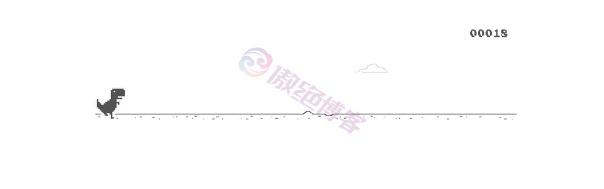 小恐龙跳一跳的网页小游戏！-傲绝博客