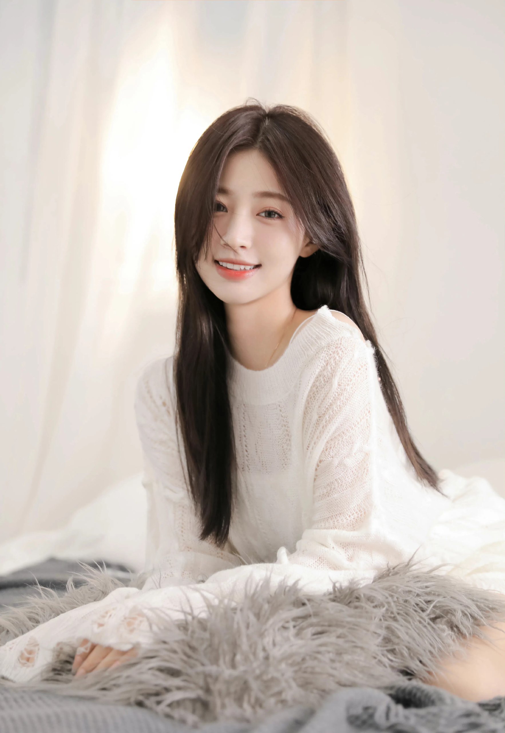 清纯白衣写真：迷人的少女-傲绝博客