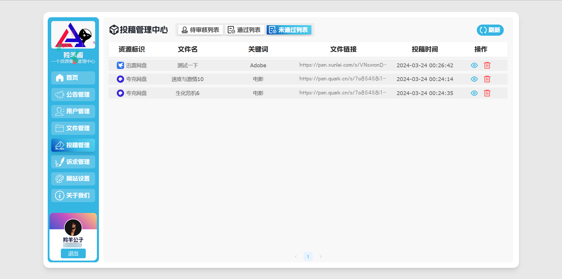 羚羊聚合搜索引擎-打造个人聚合资源搜索引擎