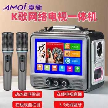 Xiaxin Network Wifi Audio All-In-One Machine Wireless Bluetooth Home Karaoke Speaker Mobile Outdoor Ktv with Small Tv