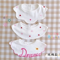 Full cotton era official shop baby bib pure cotton baby saliva towel anti-spit milk absorbent 360 degrees rotatable