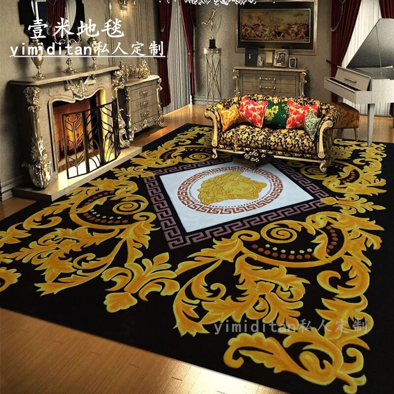 Import New Zealand wool versace Van Sisi Eurostyle high-end classical villa living room full of carpet customisation