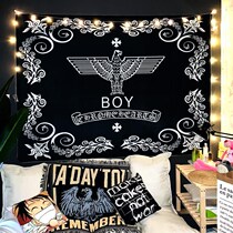 Bedroom bedside tapestry tide map Crow heart background cloth Photo Small size hanging cloth room decoration Net Red Wall cloth