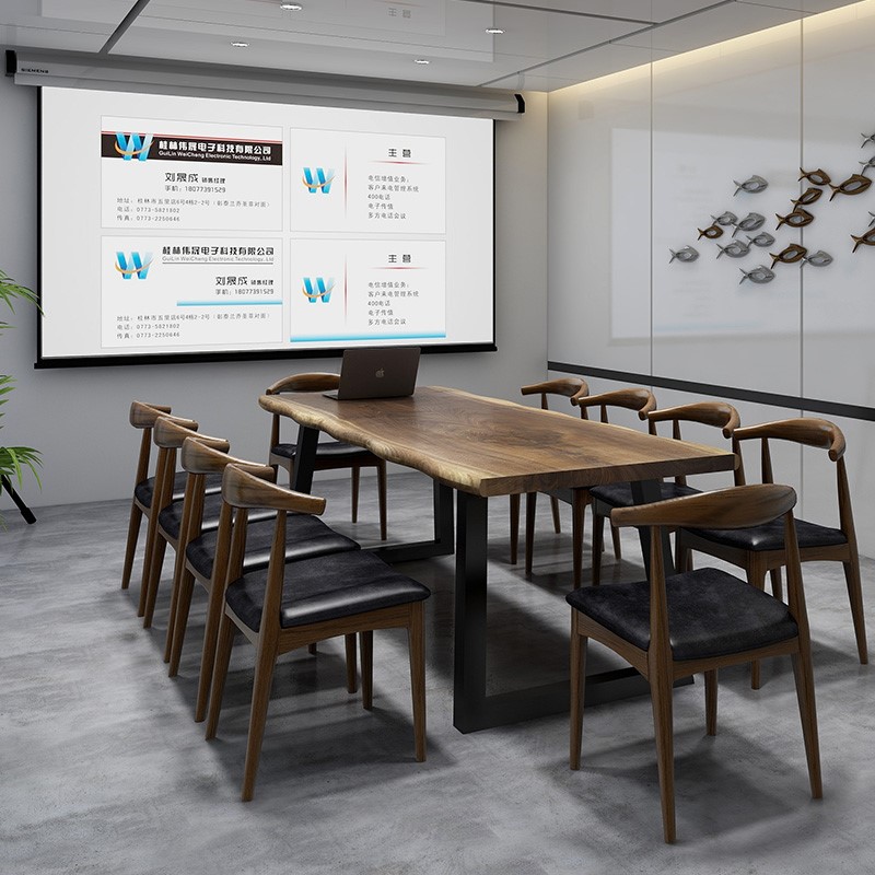 Solid wood to discuss the bench table and modern table Industrial wind table desk combined table table table table table