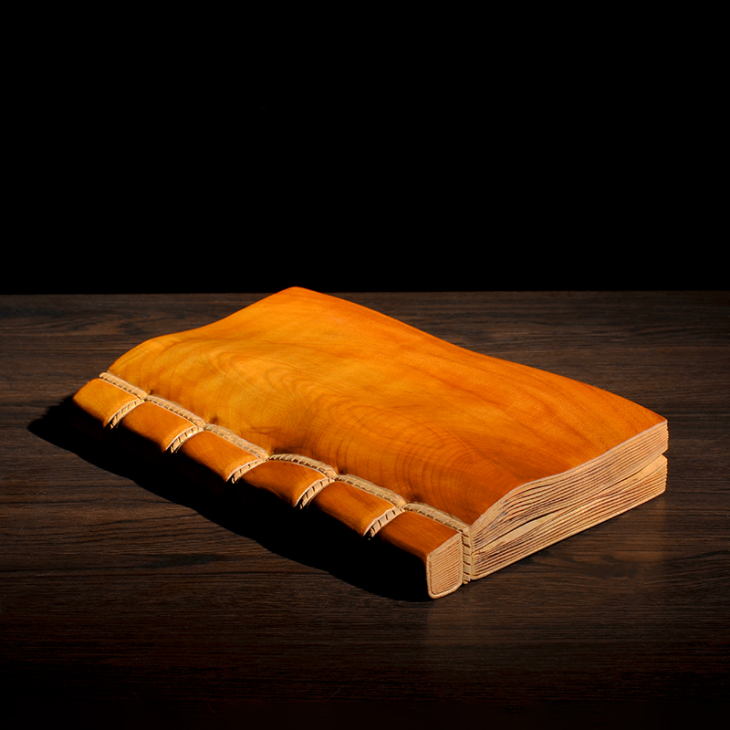 Nanxun Gold Silk Nanmu Wordless Book of Heaven Ebony ornaments gloomy wood toys Hand-carved home accessories gifts