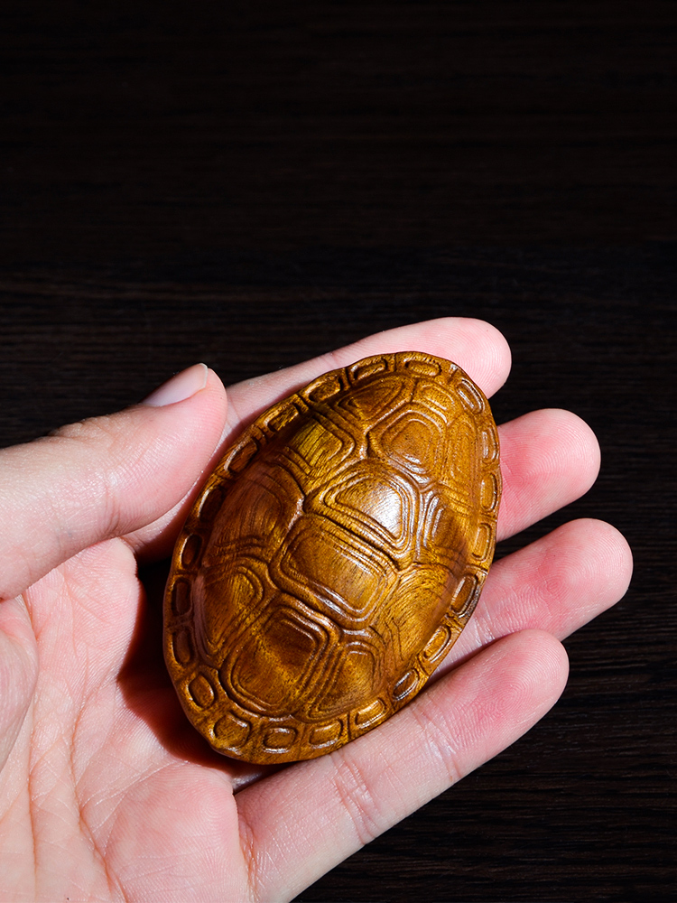 Nanxunwu wood gloomy wood gold silk Nanmu rich armor side wood color pendant handmade necklace pendant toy
