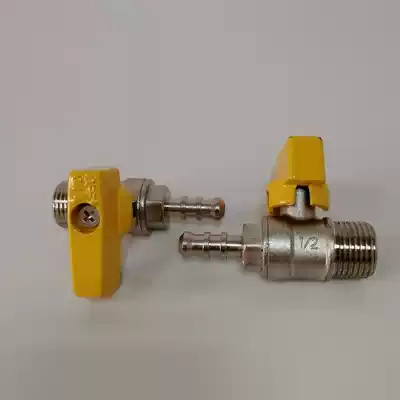 Barge liquefied gas hose interface commercial kitchen stove pagoda head with switch main intake valve