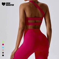 Асимметричный монстр, спортивная одежда для йоги, нижнее белье, бюстгальтер пуш-ап, бюстгалтер, красивая спина