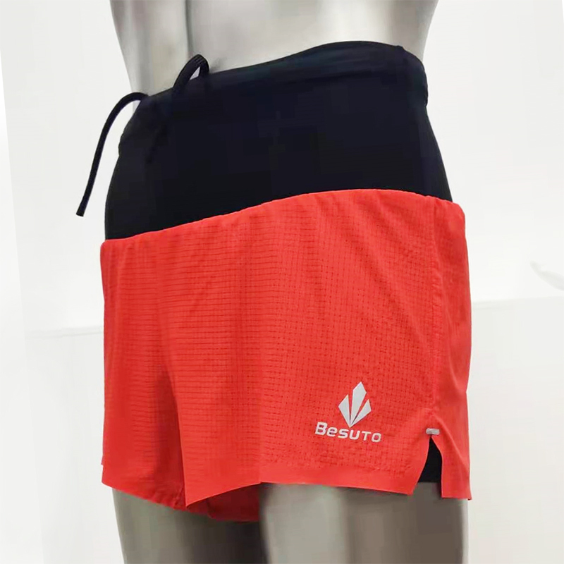 Besuto Ultra-Thin Quick-Drying Large Pocket Sports Fitness Running Track and Field Cross-Country Marathon Lined Boxer Shorts