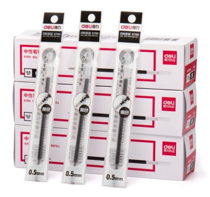 Powerful S760 water-based pen refill 0 5MM neutral water core black standard bullet signature pen refill