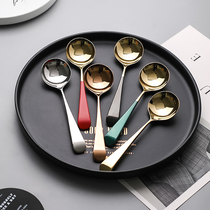 Dry Rice People special spoon super large wordy powder big spoon big eat sowing spoon deep mouth drink soup eat snail powder wooden spoon