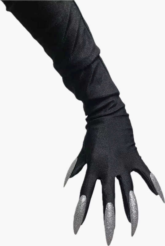 Nail Gloves, Long Style, Cosplay, Photo Props, Escape Room, Halloween Horror Dance Party Costume Nail Gloves, Long Style, Cosplay, Photo Props, Escape Room, Halloween Horror Dance Party Costume