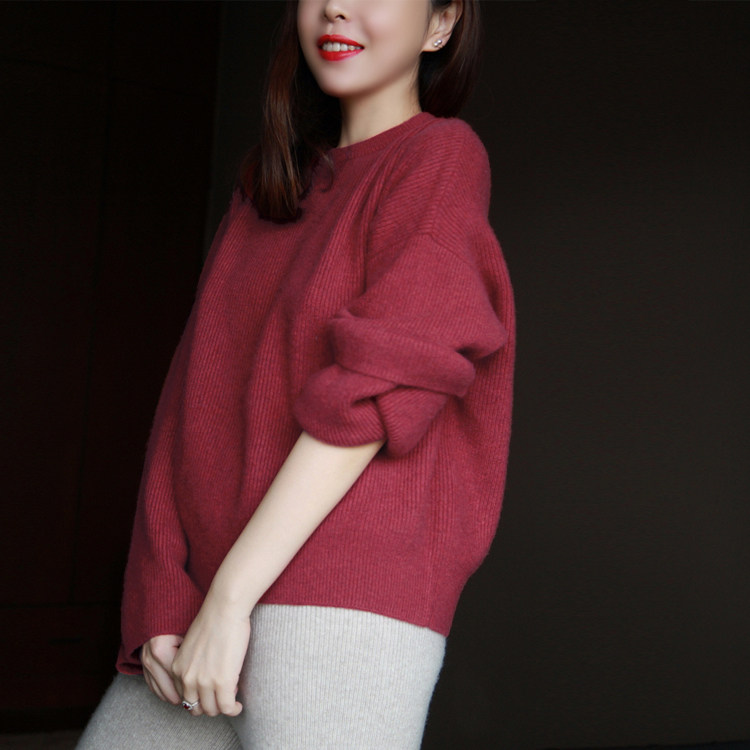(Xodgz custom) wear Ta a thousand times without getting tired of classic double-strand thickened pure Kashmir wool sweater