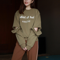 Xodgz early autumn recommended scarce Channel goods letter sweater super good-looking