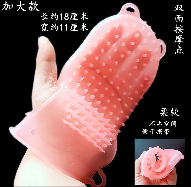 Silicone Meridian Brushed Living Rib Brush Massage Brush Home Essential Oil Body Brushed Meridians Meridians Lymph Beauty Salon with a soft hand brush
