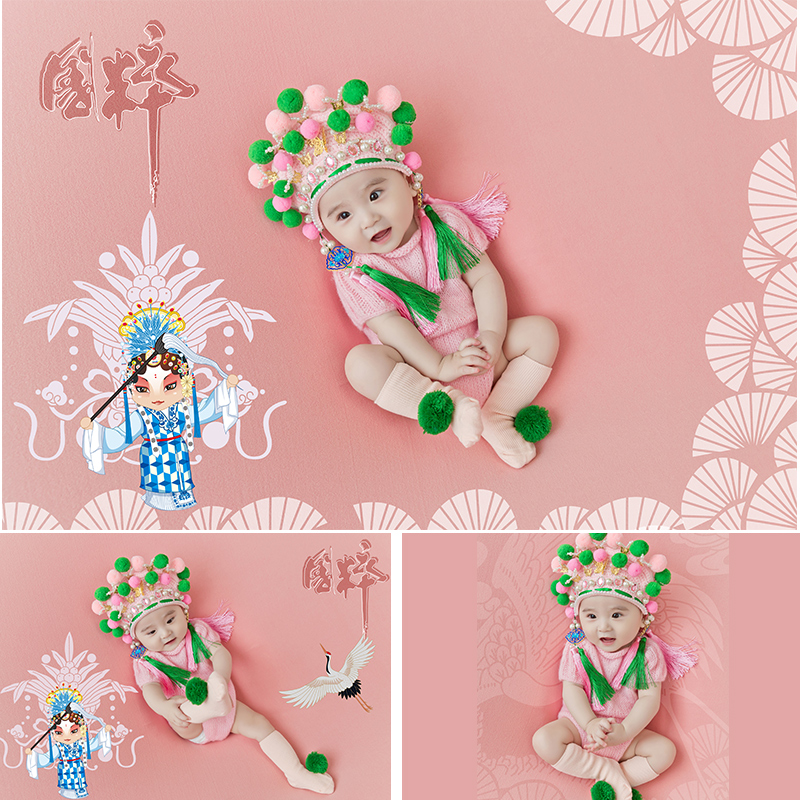 Shanghai Exhibition New Products 100 days Baby Theme of Children's Theme Nazi Costume Hundred Days