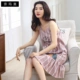 Naimao 2018 pyjama phụ nữ mùa hè phần bông mỏng có thể được mặc bên ngoài áo choàng ngủ dễ thương hoạt hình lỏng lẻo dịch vụ tại nhà - Đêm đầm
