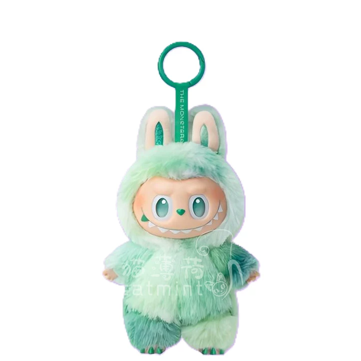 Плюшевая подвеска-вентилятор Bubble Mart Labubu Labubu с высокой энергией 3.0 макарон сидящий виниловая плюшевая подвеска слепая коробка