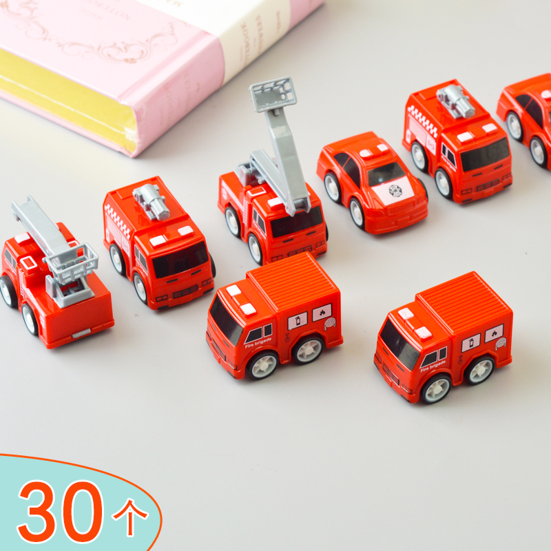 Creative Resilience Fire Trolley Cute Toy Kindergarten Small Prize Event Small Gift Kindergarten Baby-Taobao