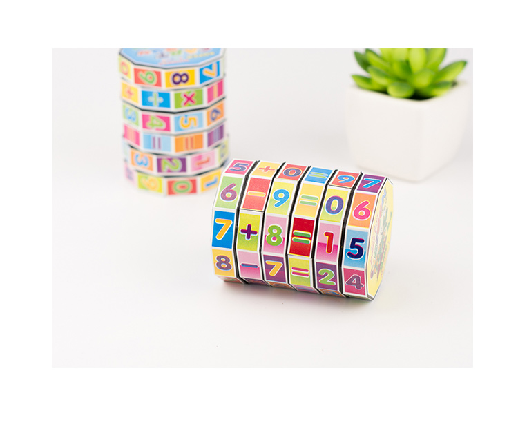 Mẫu giáo giáo dục mầm non câu đố của trẻ em kỹ thuật số của Rubik cube đồ chơi có thể tháo rời thông minh đếm Rubik của cube trường tiểu học cộng với, trừ đi, nhân và chia đồ chơi thông minh cho bé