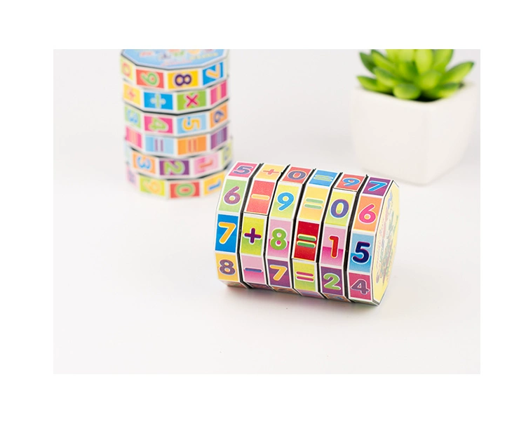 Mẫu giáo giáo dục mầm non câu đố của trẻ em kỹ thuật số của Rubik cube đồ chơi có thể tháo rời thông minh đếm Rubik của cube trường tiểu học cộng với, trừ đi, nhân và chia