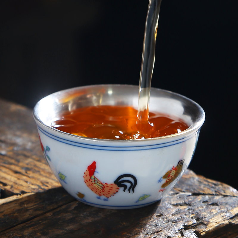 Ming chenghua bucket color ceramic cups chicken cylinder cup of jingdezhen porcelain kung fu tea bowl household single sample tea cup