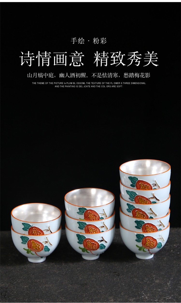 Hand made blue and white porcelain ceramic cups kung fu small single CPU master cup tea sets tea cups to use sample tea cup