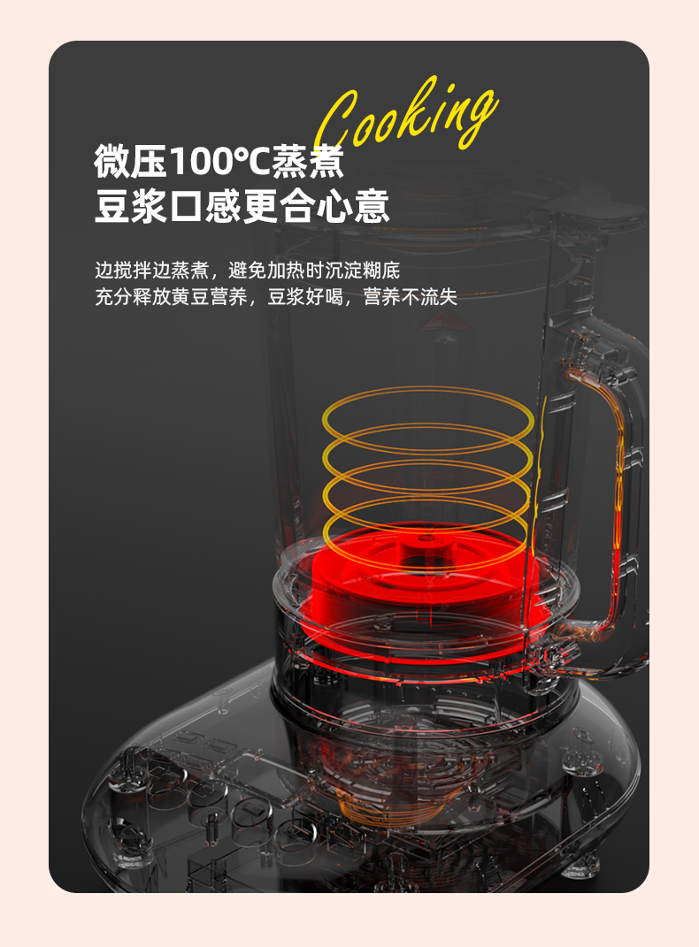 华帝 超薄静音 多功能破壁料理机 1.65L 图10