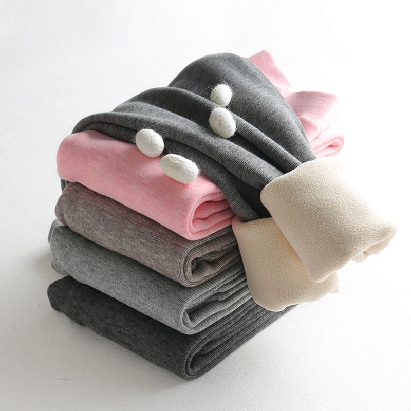 German velvet girls school uniform artifact warm pants wear children's plus velvet thickened boys junior high school students big children's autumn clothes sanitary pants