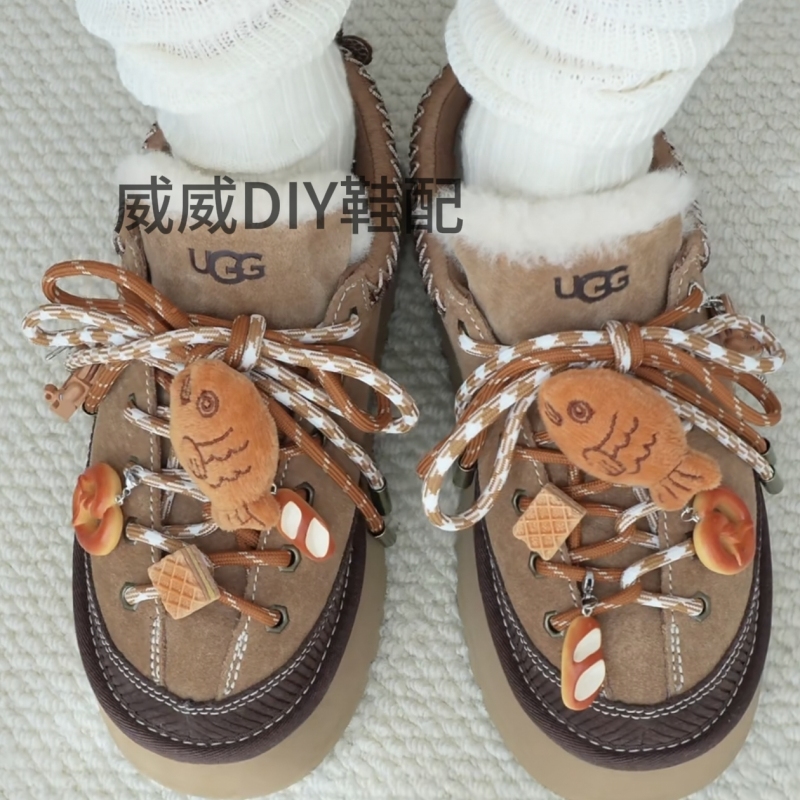 Really Beautiful, Suitable for Ugg Yuqi Style Snow Boots, Shoe Charms, Autumn and Winter Atmosphere Shoe Buckle DIY ins