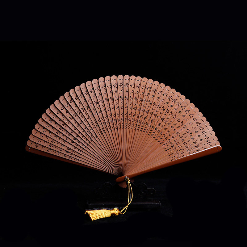 Old Changchangmen bamboo fan Summer retro fan Zi folding fan Chinese style small folding fan Hanfu women's portable portable folding