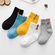 Cô gái vớ cotton mùa thu và mùa đông ống cho bé