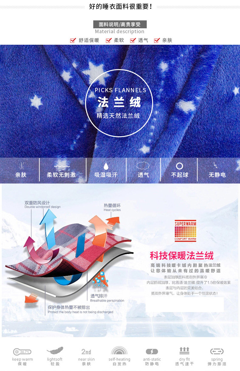 Peignoir jeunesse SP904 Bleu Big Dipper - Ref 594383 Image 7