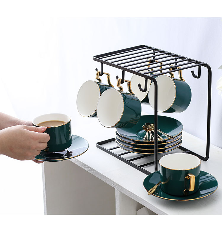 Coffee cup small European - style key-2 luxury home up phnom penh ins wind ceramic cups and saucers suit office afternoon tea cups