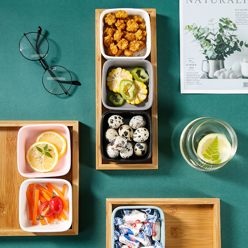 Fruit bowl boreal Europe style ceramic points of confectionery, snack 'lads' Mags' including nuts, dried Fruit platter tea snack plate of Chinese New Year
