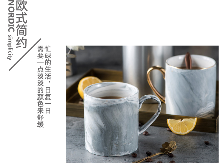 D the Nordic light ceramic mugs creative up phnom penh marble glass contracted couples a cup a coffee cup