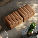 Минималистичная лента, элитный современный диван, дизайнерские прямоугольные туфли, из натуральной кожи