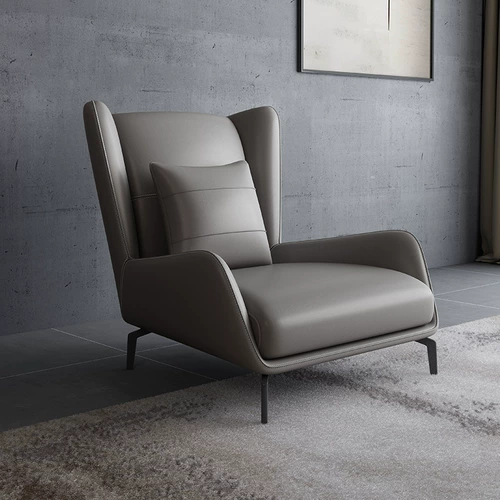 Северный стиль минимальный диван -стул кожаный одиночный тигровый стул домой ленивый дизайнерский повседневной стул кресло -стул