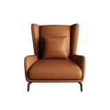 Северный стиль минимальный диван -стул кожаный одиночный тигровый стул домой ленивый дизайнерский повседневной стул кресло -стул