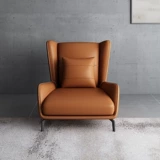 Северный стиль минимальный диван -стул кожаный одиночный тигровый стул домой ленивый дизайнерский повседневной стул кресло -стул