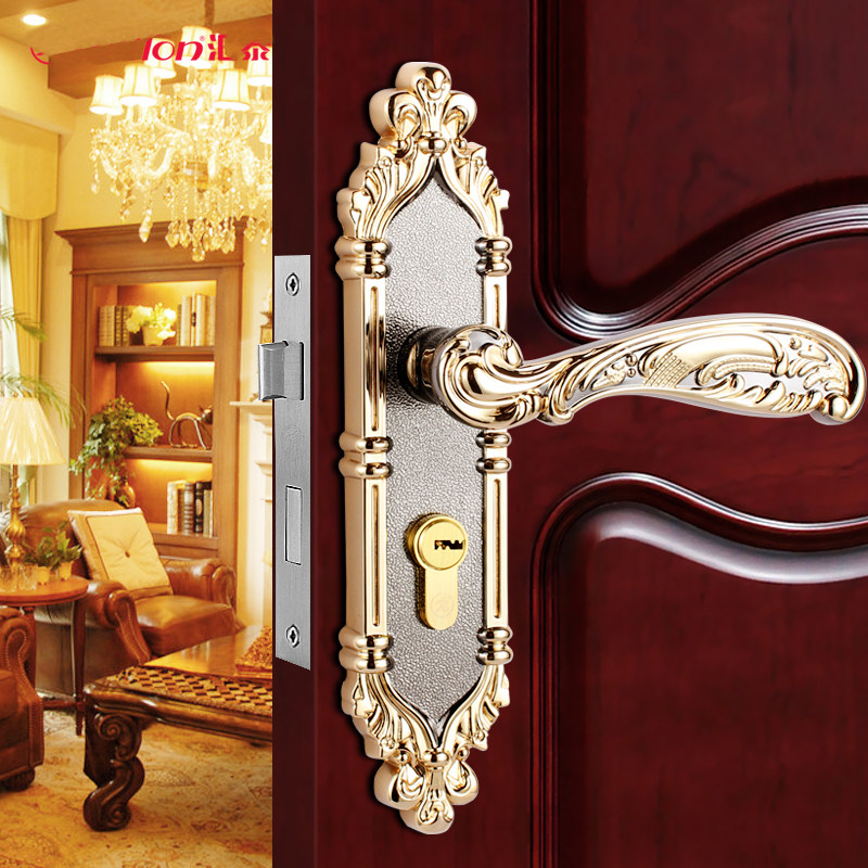 Huitai Dragon Room Door Lock Indoor Bedroom Wood Door Lock Mechanical Door Lock Eurostyle Classical Door Lock HKL-66145
