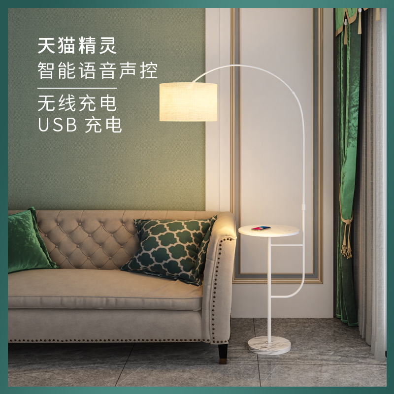 Nordic style ins floor lamp living room sofa minimalist fishing lamp bedroom bedside net red tea table vertical lamp
