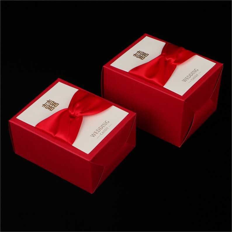 Only love wedding sugar box Wedding sugar box Chinese style creative 2020 wedding supplies Happy sugar box paper box Chinese style