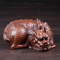 Unicorn ornaments townhouse to ward off evil spirits and copper desk ornaments lucky study ornaments New Chinese TV cabinet decoration