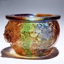 Glazed cornucopia ornaments Zhaocai shop opening gift ornaments practical atmosphere Chinese porch ornaments living room