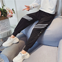 Girls sports pants 2021 new foreign style girls casual pants loose Korean students