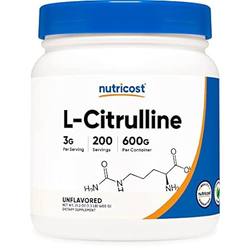 Nutricost Pure L-Citrulline (베이스) 분말 (600 그램)