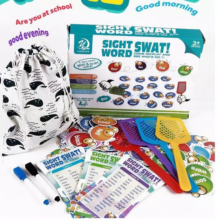 Pale Fly Video Game Teaching Aids For Fly Learning English High Frequency Words Playing Side Learning English Parent-child Desktop Game