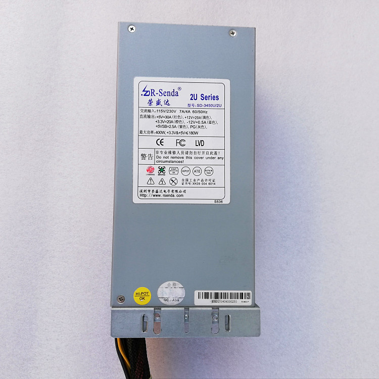 New original Rongshengda 2U server rated 300w power supply SD-3450U 2U industrial power supply