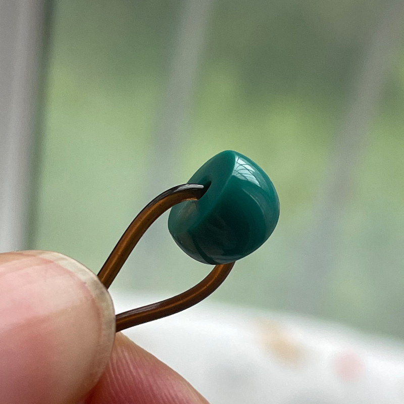 Natural Turquoise Stone with Blue Veins, Old-Style Iron Line Deep Blue Olive Beads, Bracelet with Top Beads, Collarbone Beads, Premium Beads